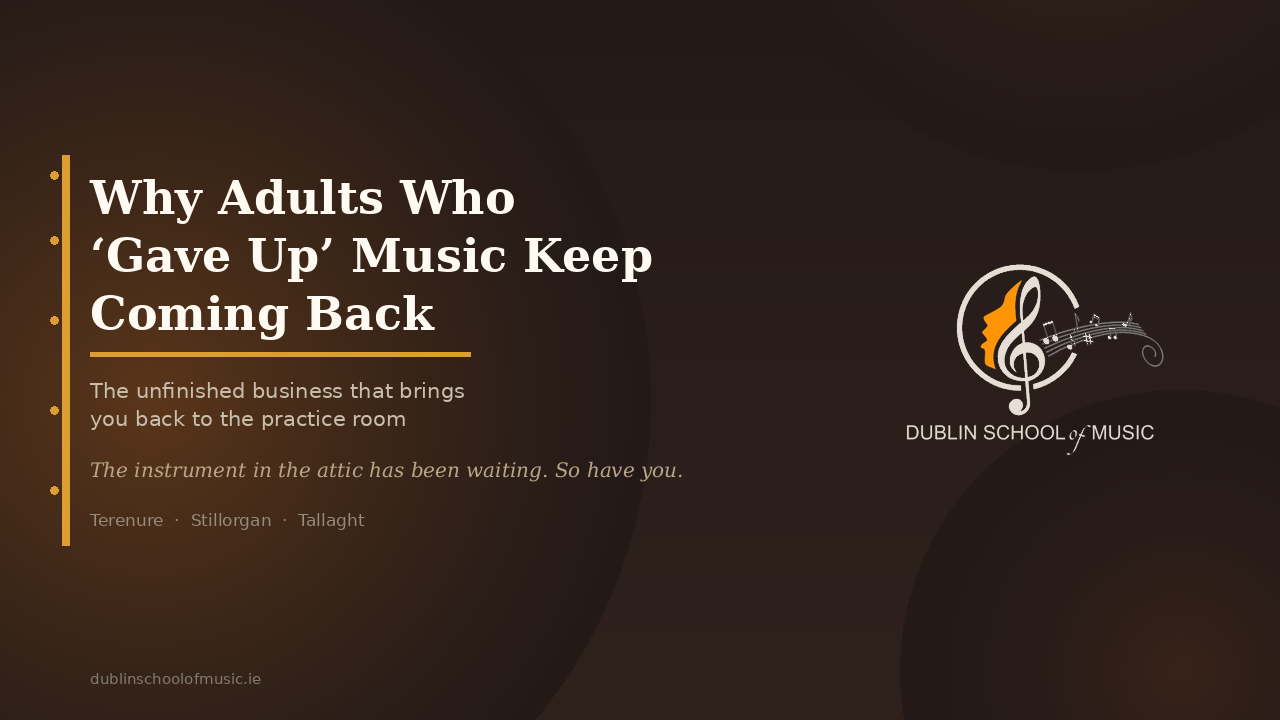why adults who gave up music keep coming back